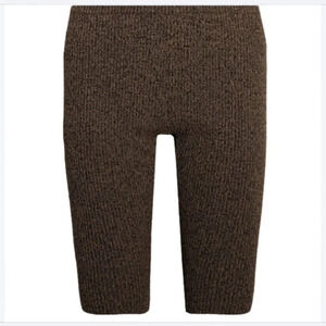 GANNI Mélange Ribbed-Knit Shorts size XXS
